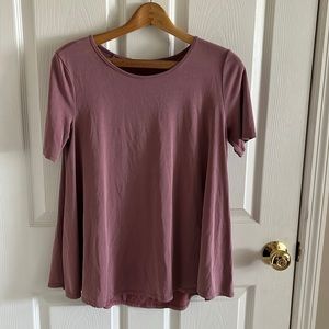 Mickey & Joey Mauve Short Sleep Flowy Swing Top Size Medium